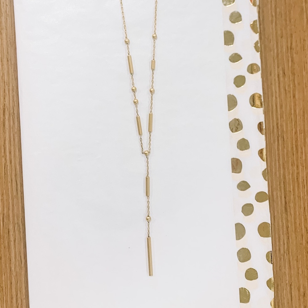 Madewell Gold Bar Y-Necklace